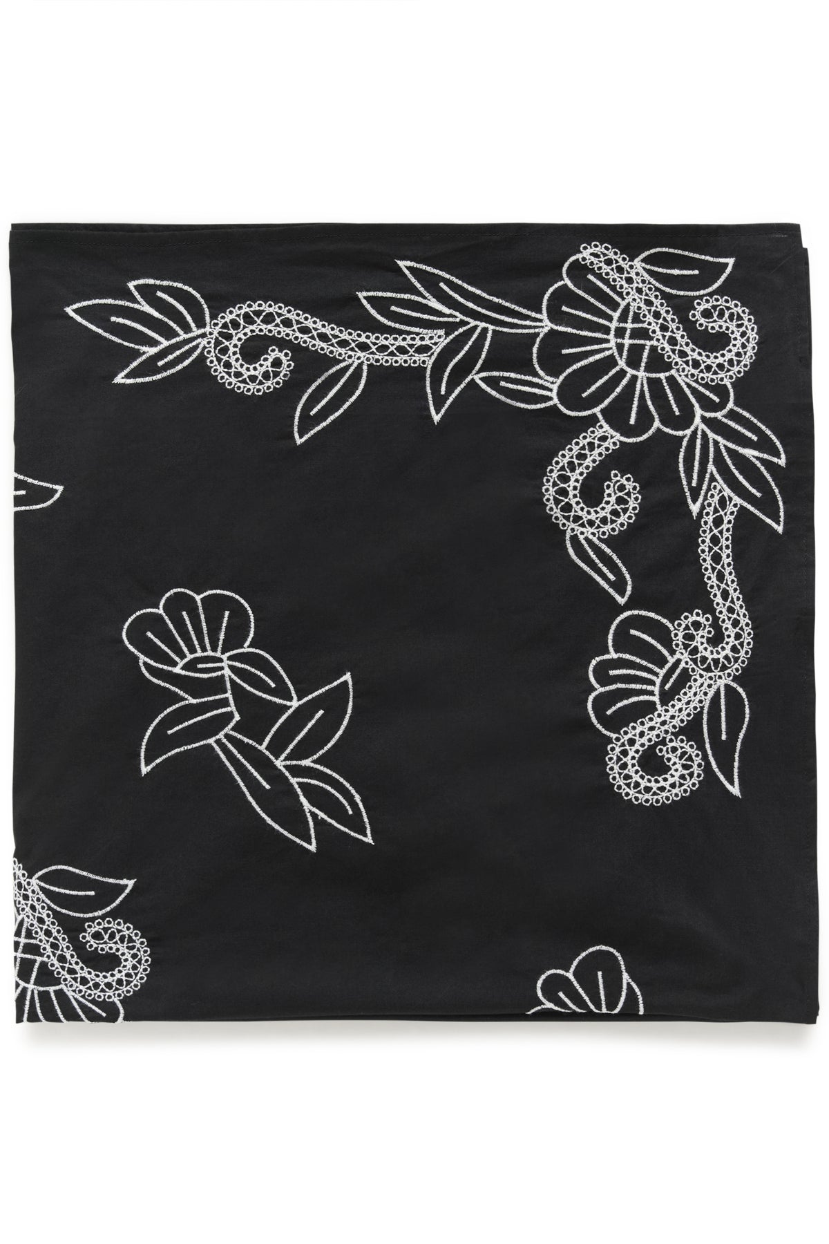 PhiasPW Scarf Black W Eggnog Emb - 304975 - 30310603