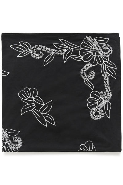 PhiasPW Scarf Black W Eggnog Emb - 304975 - 30310603 Thumbnail