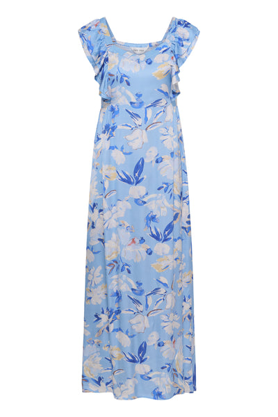 BenedictaPW Dress Blue Watercolor Flower Print - - 30310612 Thumbnail