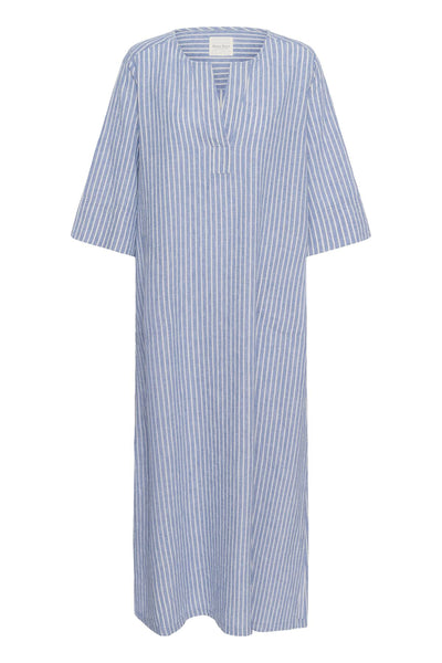 BerylPW Dress Blue Stripe - 304942 - 30310614 Thumbnail