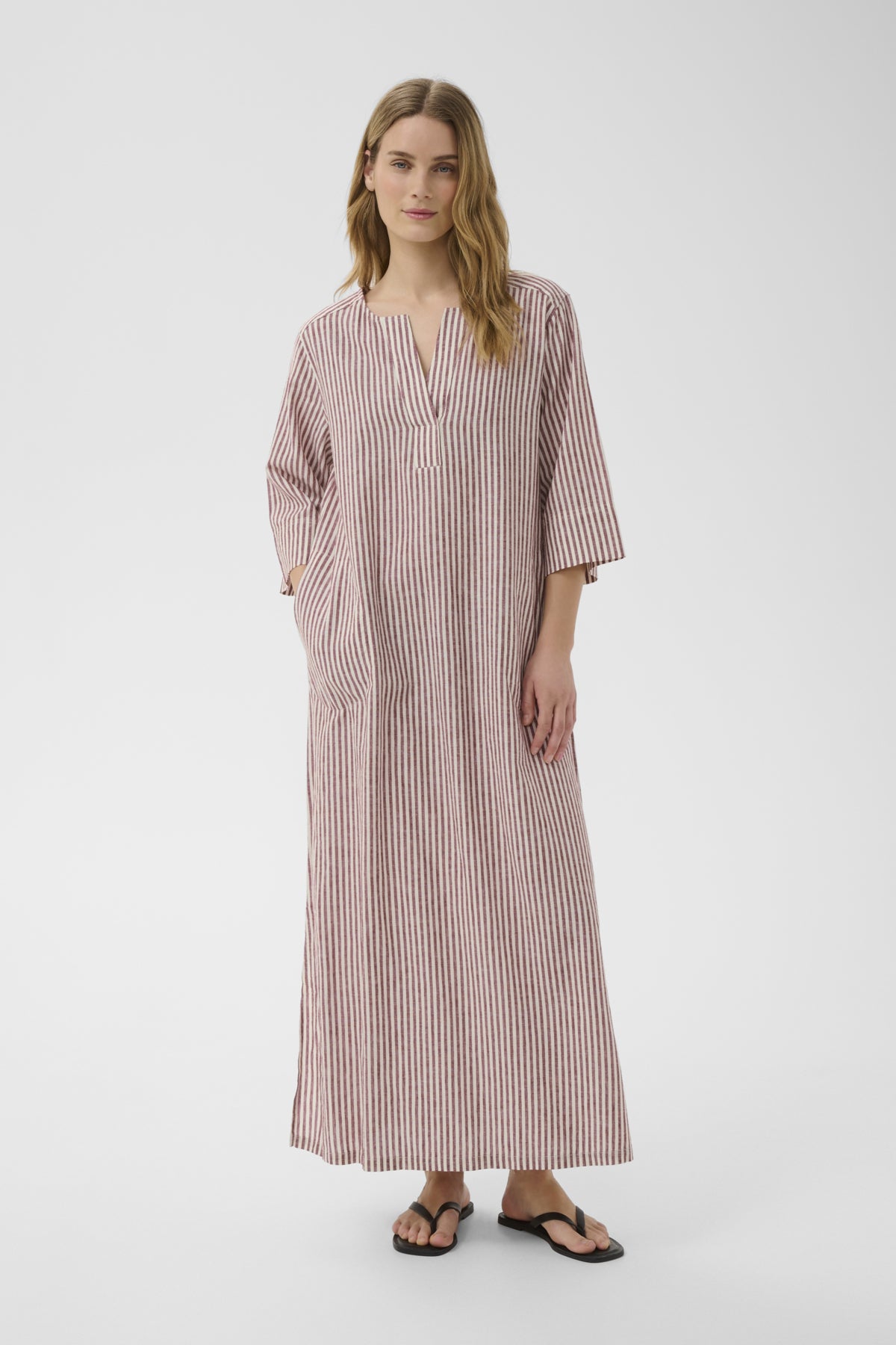 BerylPW Dress Burnt Russet Stripe - 304944 - 30310614
