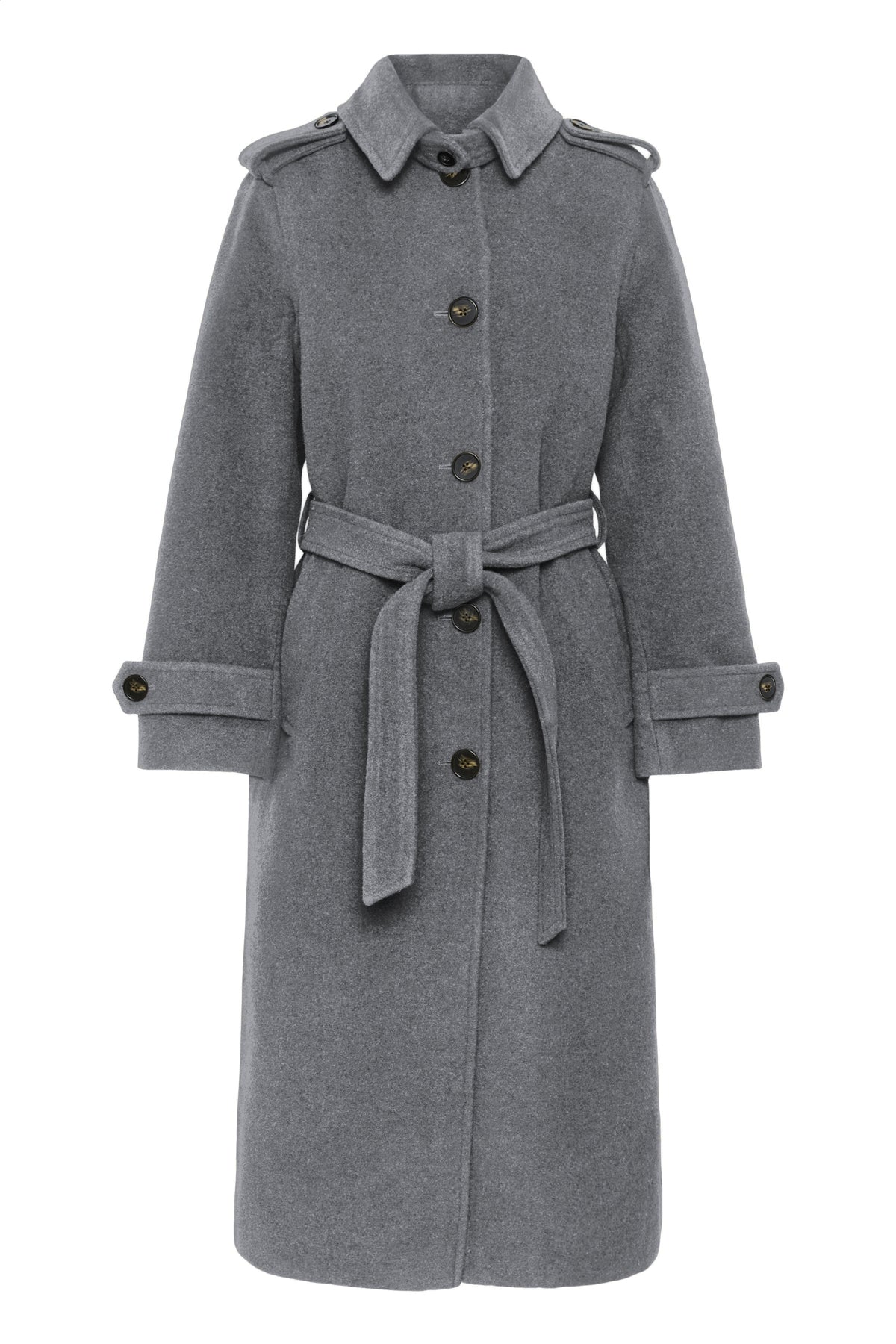 CarmellaPW Outerwear Medium Grey Melange - 305051 - 30310636