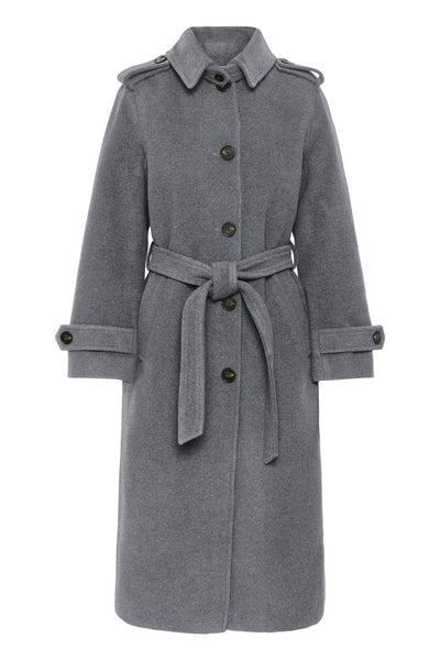 CarmellaPW Outerwear Medium Grey Melange - 305051 - 30310636 Thumbnail