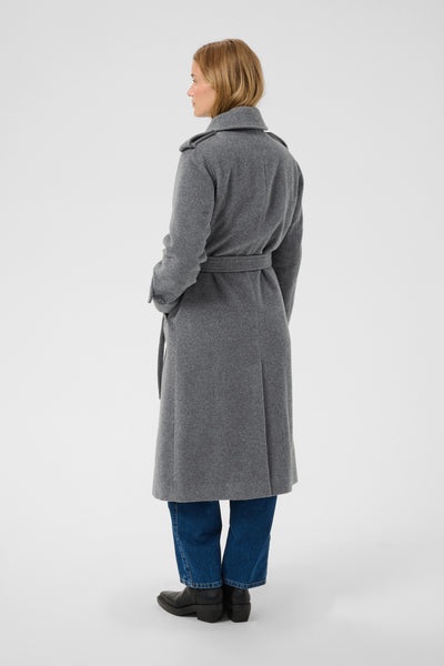CarmellaPW Outerwear Medium Grey Melange - 305051 - 30310636 Thumbnail