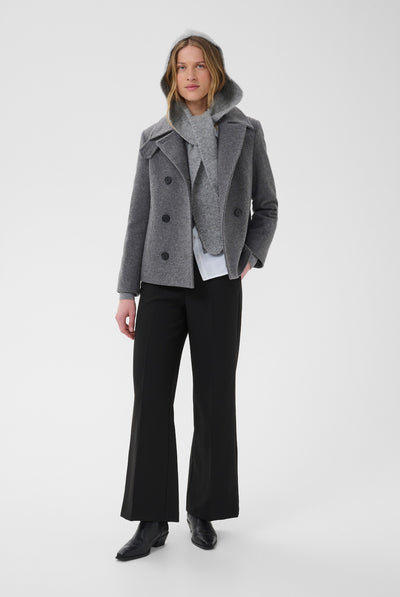 CebrinaPW Outerwear Medium Grey Melange - 305051 - 30310637 Thumbnail
