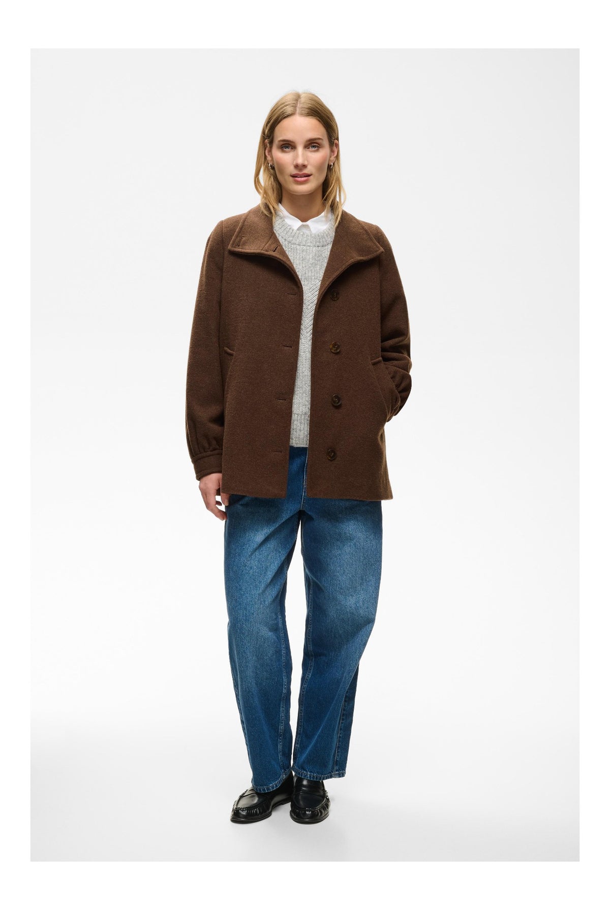 CeciliaPW Outerwear Downtown Brown Melange - 19122 - 30310639