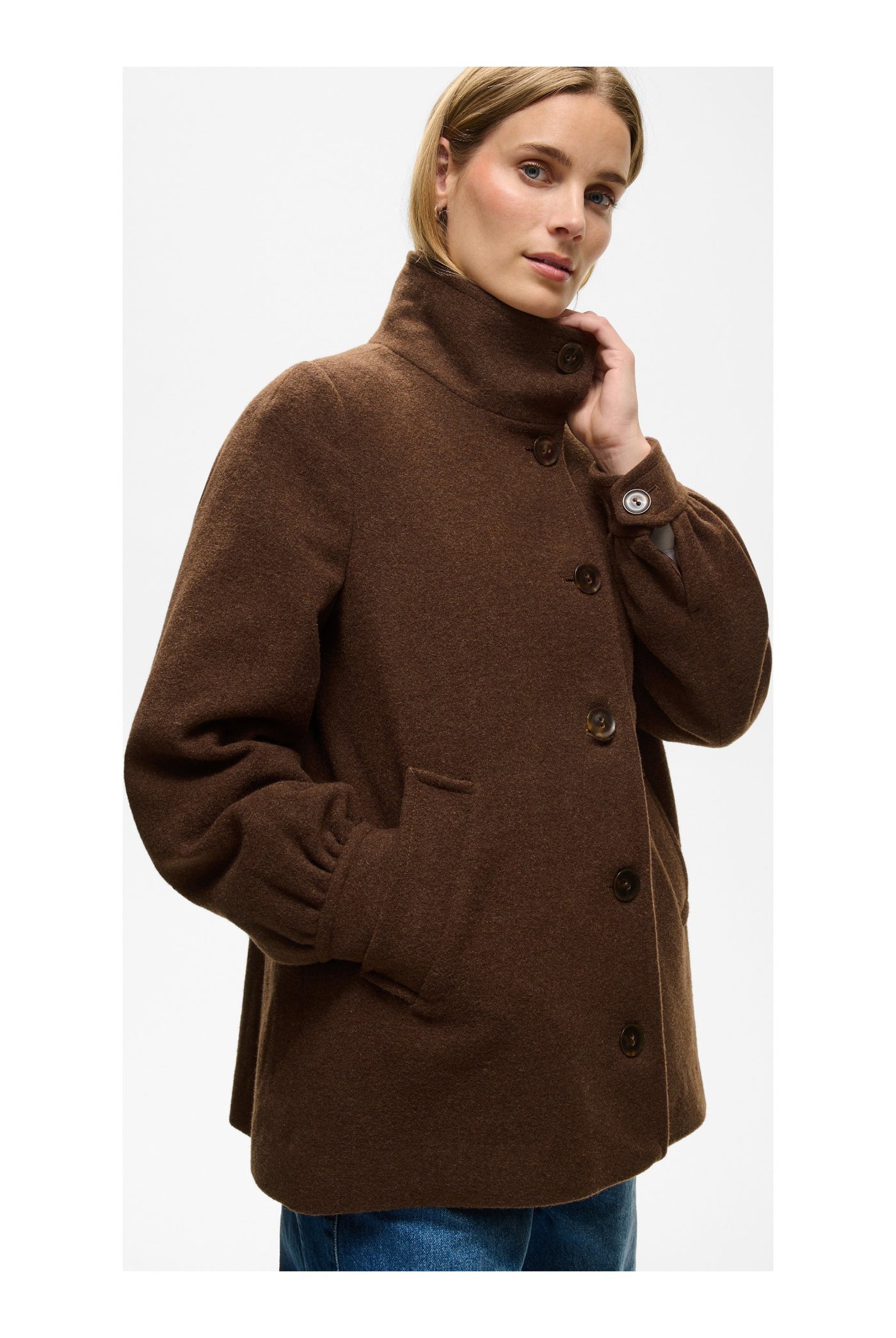 CeciliaPW Outerwear Downtown Brown Melange - 19122 - 30310639