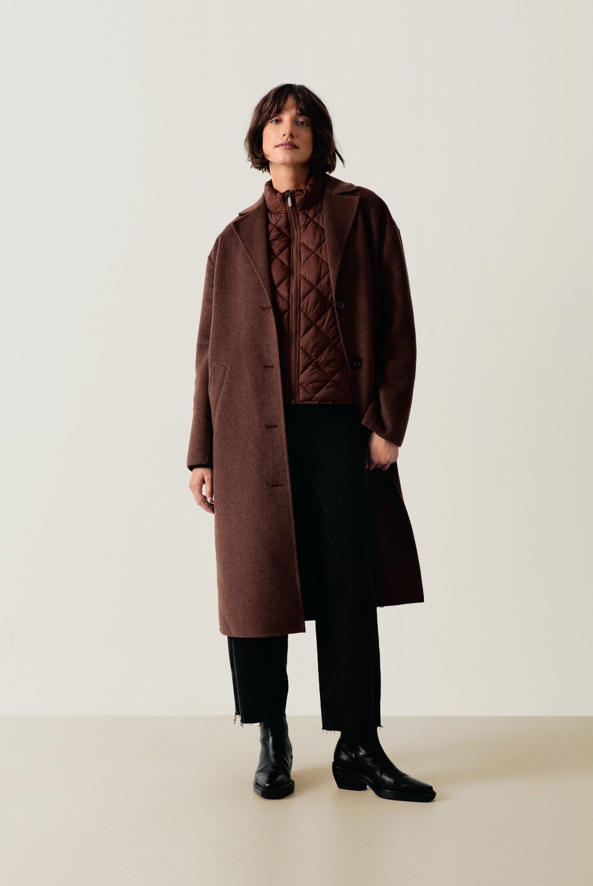 LorelaianaPW Outerwear Downtown Brown Melange - 19122 - 30310641