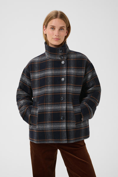 CellyPW Outerwear Dark Navy Check - 305066 - 30310643 Thumbnail