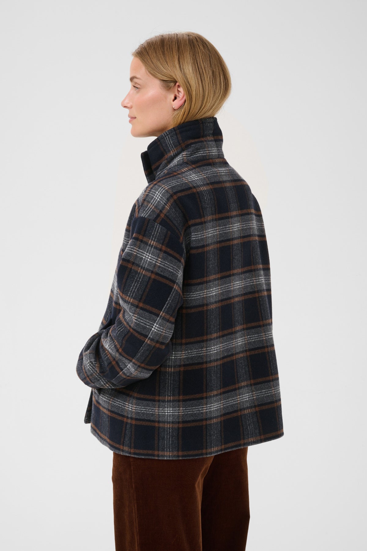 CellyPW Outerwear Dark Navy Check - 305066 - 30310643