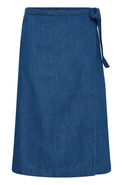DaryaPW Skirt Medium Dark Blue Denim - 30015 - 30310673 Thumbnail