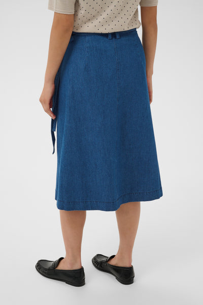 DaryaPW Skirt Medium Dark Blue Denim - 30015 - 30310673 Thumbnail