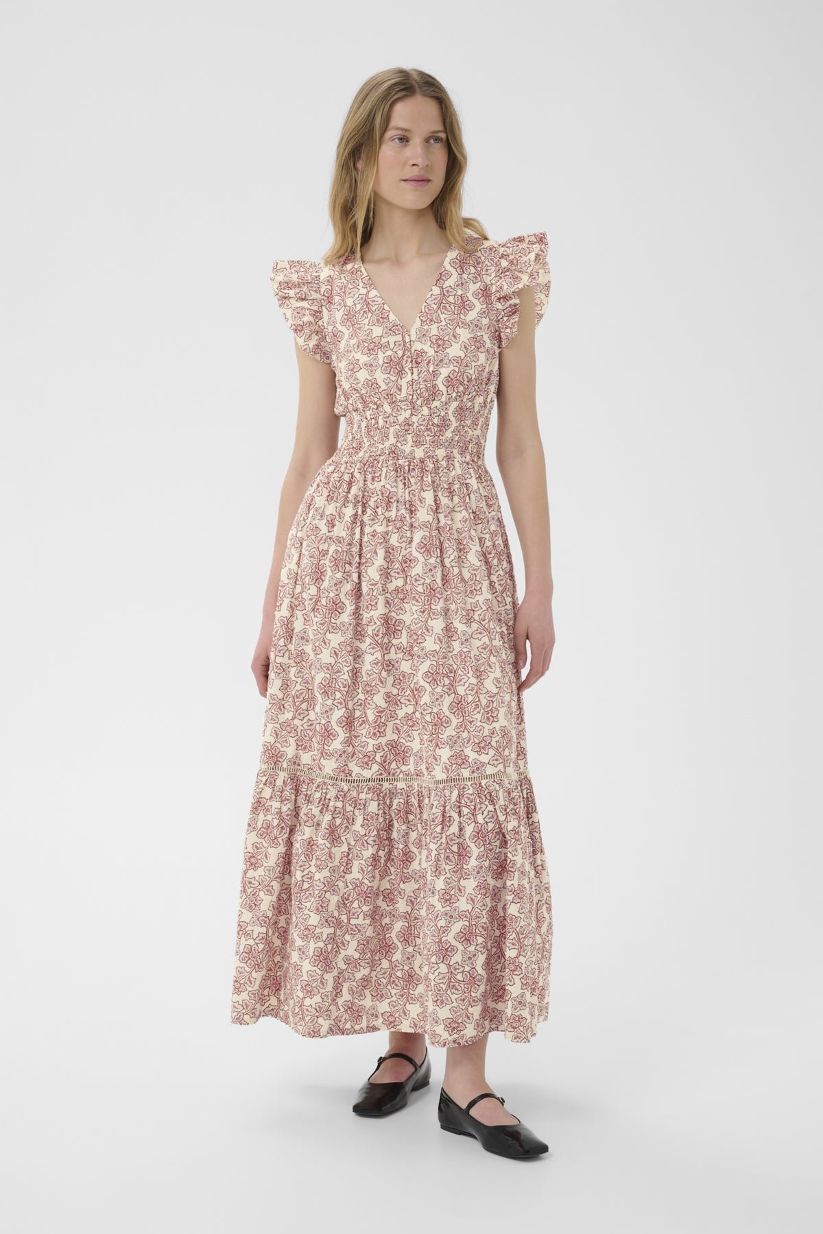 DizaPW Dress Roasted Russet Leaf Print - 30 - 30310681