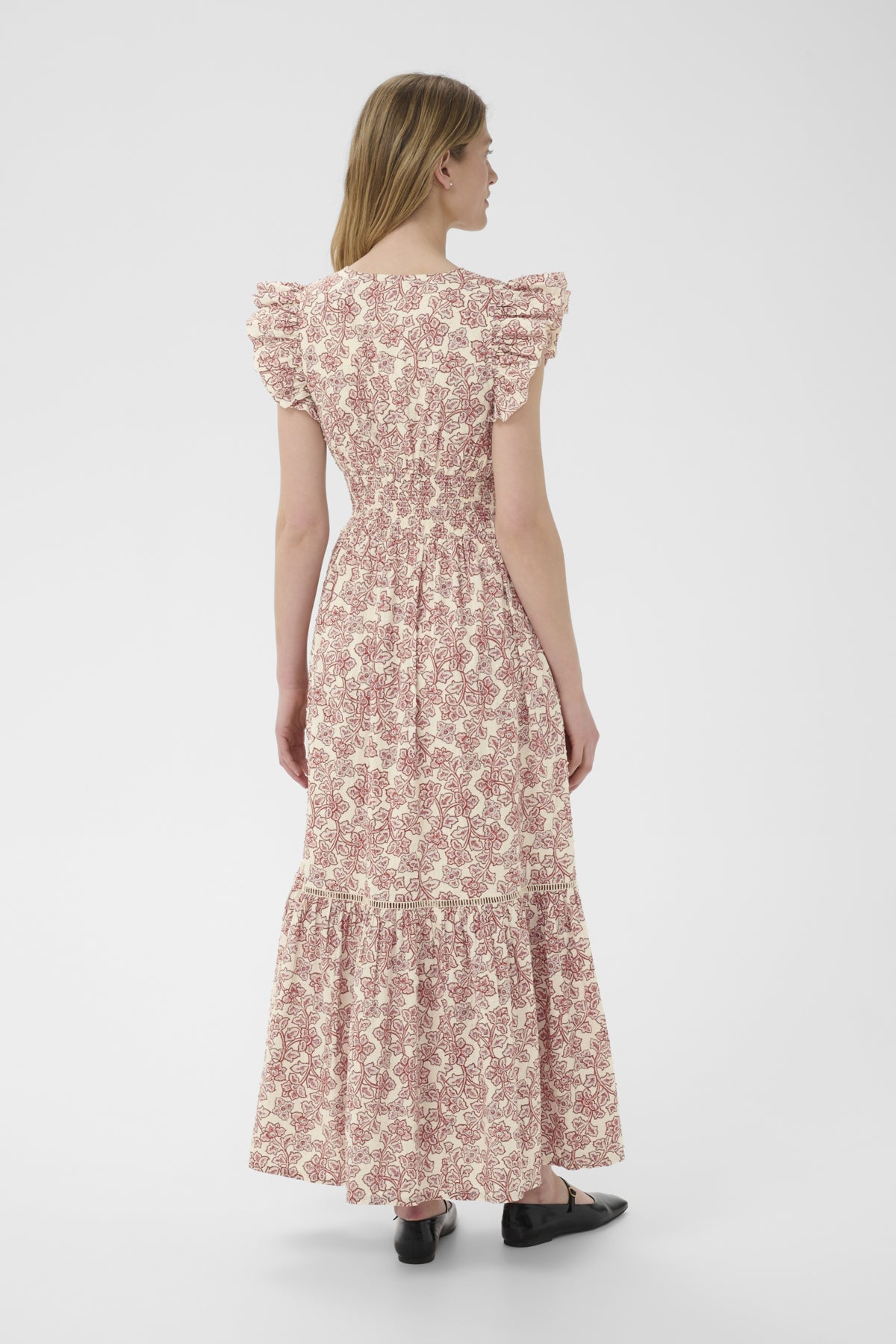 DizaPW Dress Roasted Russet Leaf Print - 30 - 30310681
