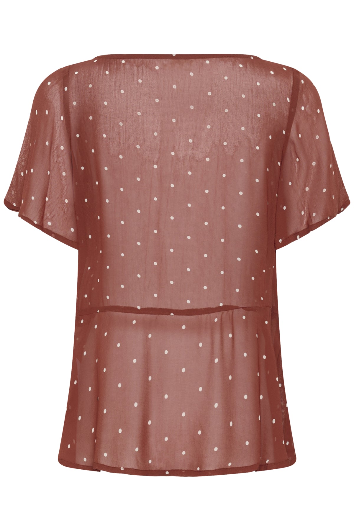 DusinePW Blouse Roasted Russet Dot Print - 305 - 30310685