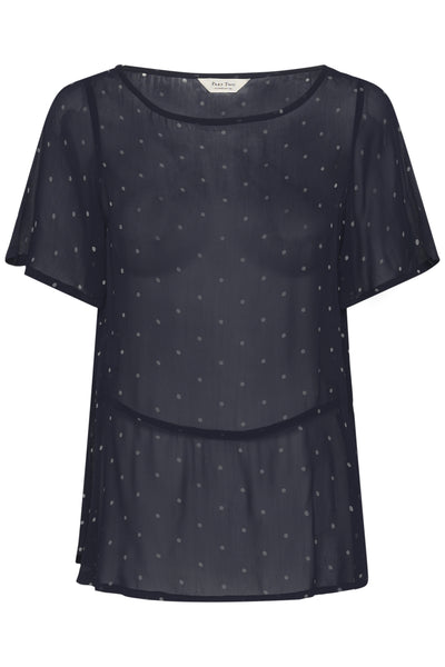 DusinePW Blouse Dark Navy Dot Print - 305168 - 30310685 Thumbnail