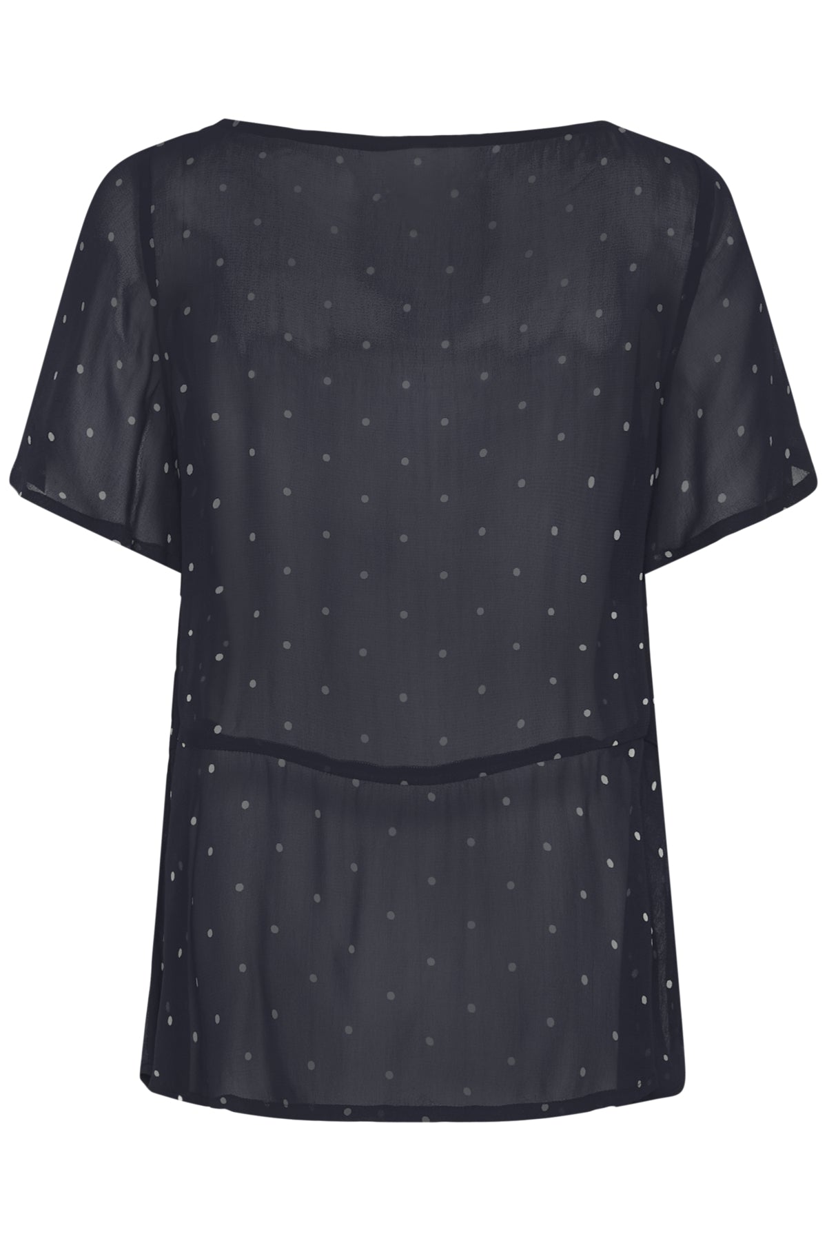 DusinePW Blouse Dark Navy Dot Print - 305168 - 30310685