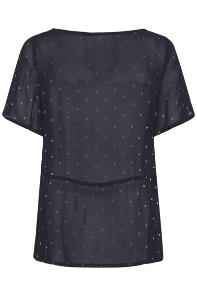 DusinePW Blouse Dark Navy Dot Print - 305168 - 30310685 Thumbnail
