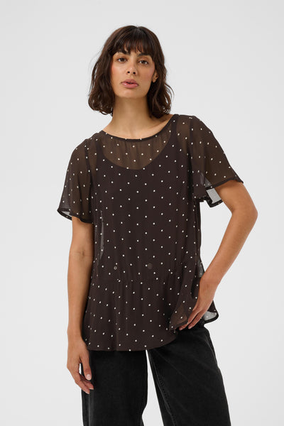 DusinePW Blouse Mole Dot Print - 305443 - 30310685 Thumbnail