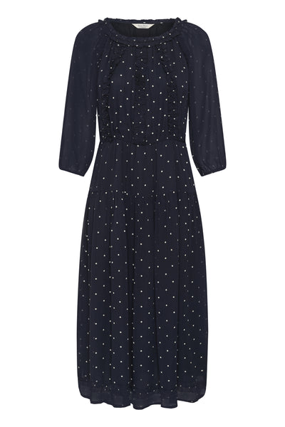 DragaPW Dress Dark Navy Dot Print - 305168 - 30310686 Thumbnail