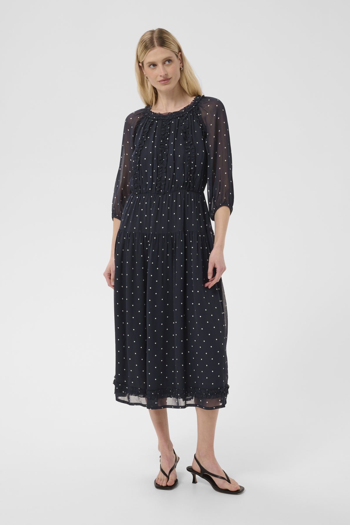 DragaPW Dress Dark Navy Dot Print - 305168 - 30310686