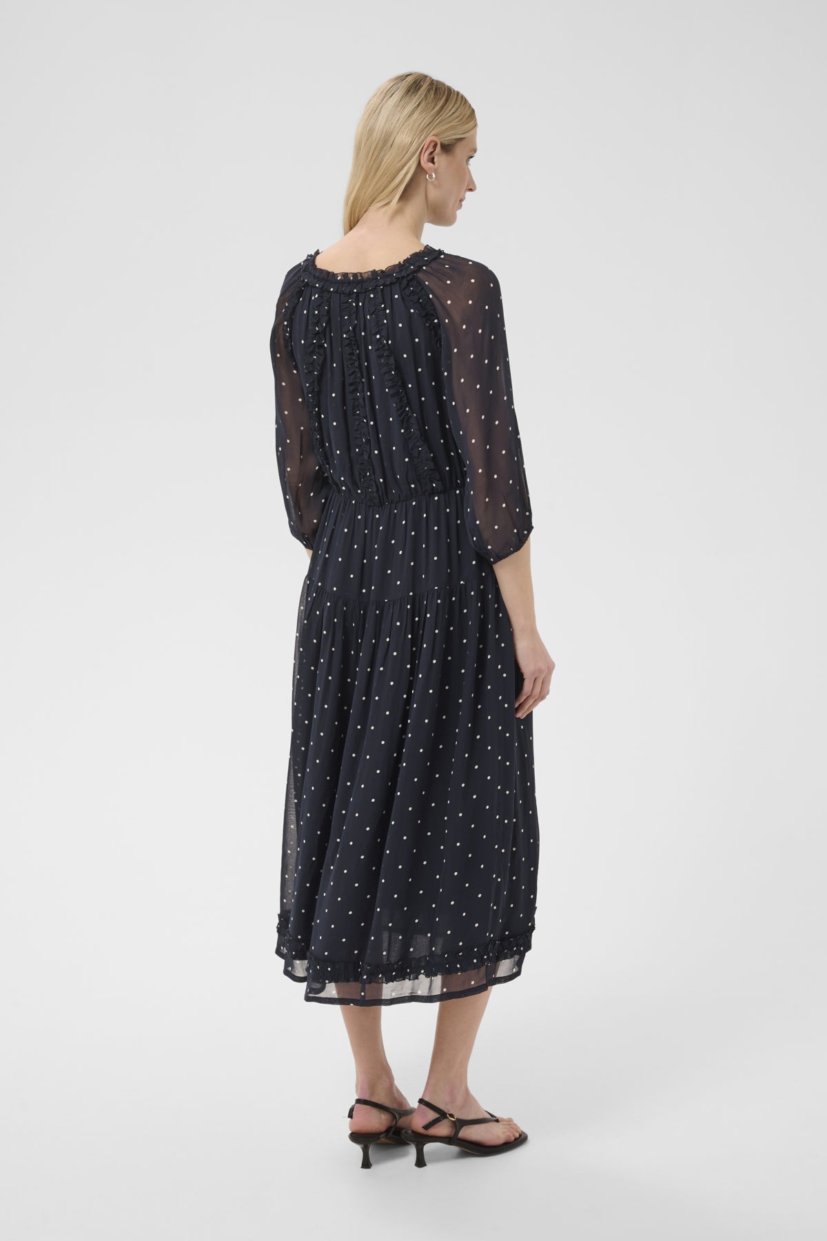 DragaPW Dress Dark Navy Dot Print - 305168 - 30310686