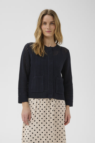DenizePW Cardigan Dark Navy - 194013 - 30310706 Thumbnail