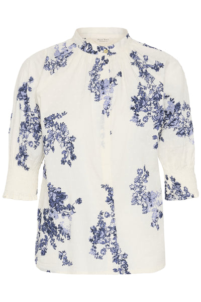 AlmerasPW Shirt Blue Shadow Flower Print - 304 - 30310709 Thumbnail