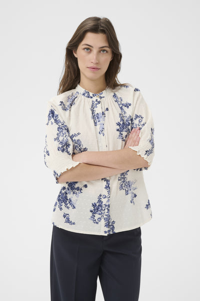 AlmerasPW Shirt Blue Shadow Flower Print - 304 - 30310709 Thumbnail
