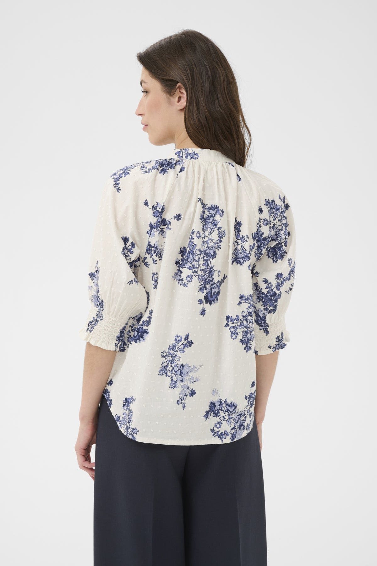 AlmerasPW Shirt Blue Shadow Flower Print - 304 - 30310709