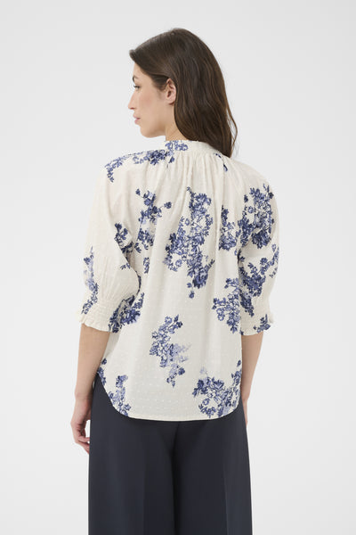 AlmerasPW Shirt Blue Shadow Flower Print - 304 - 30310709 Thumbnail