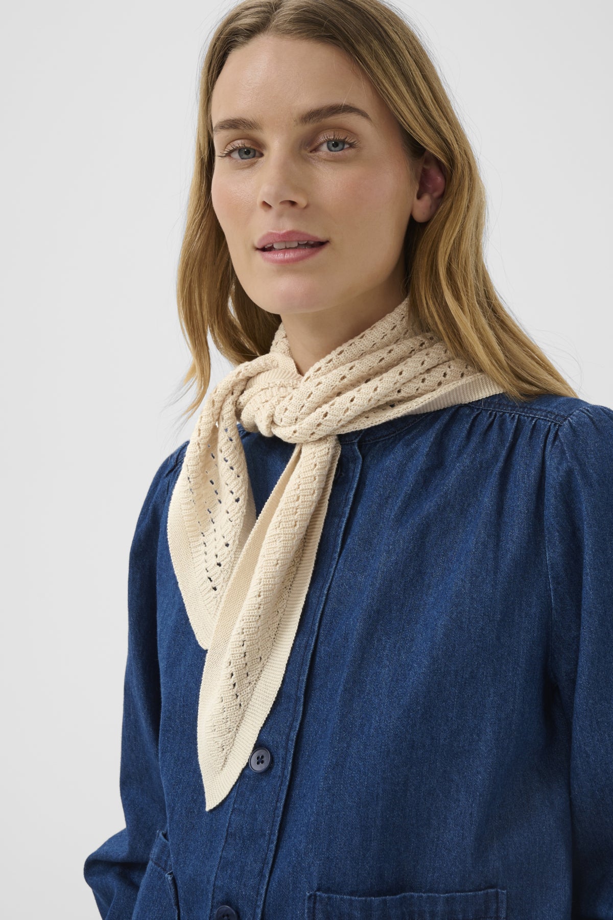 DaminePW Scarf Whitecap Gray - 120304 - 30310726