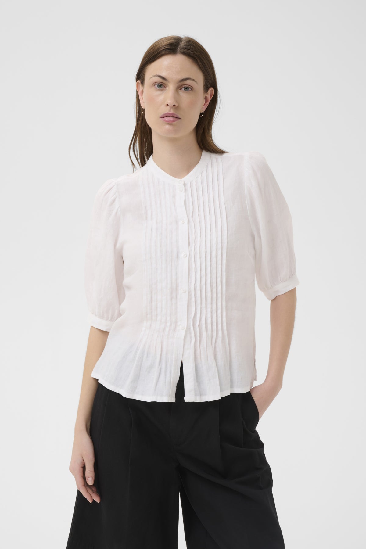 AlesiaPW Shirt Bright White - 110601 - 30310736