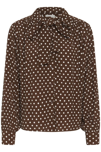 YaninaPW BL Downtown Brown Dot Print - 305 - 30310737 Thumbnail
