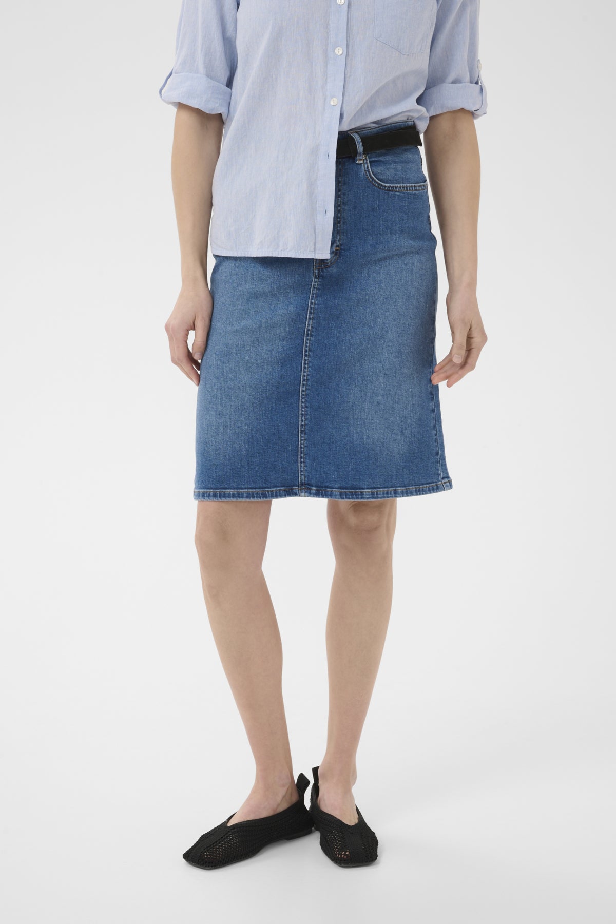 LejaPW Skirt Medium Blue Denim - 300156 - 30310738