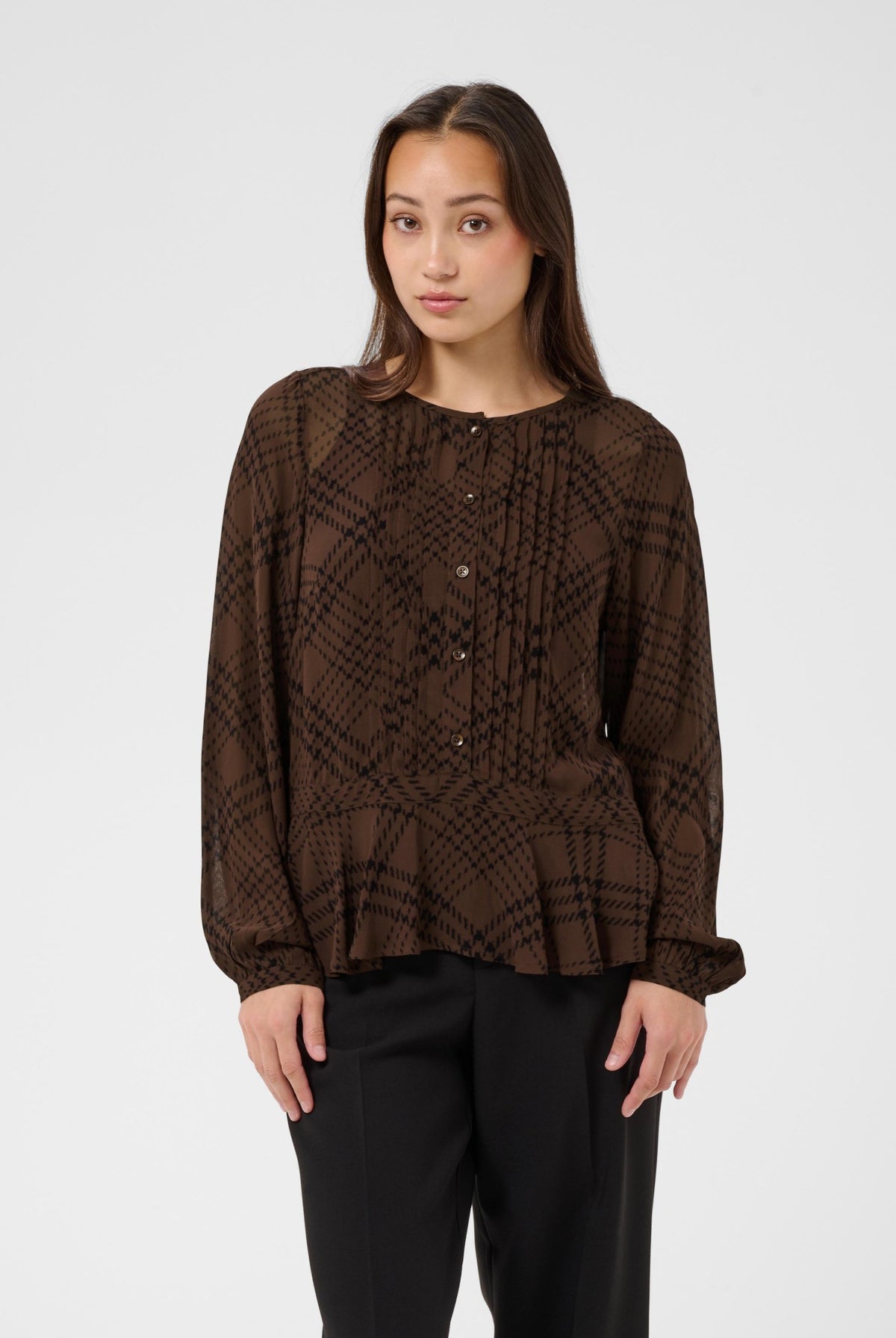 CantalinePW Shirt Brown Check Print - 305302 - 30310758
