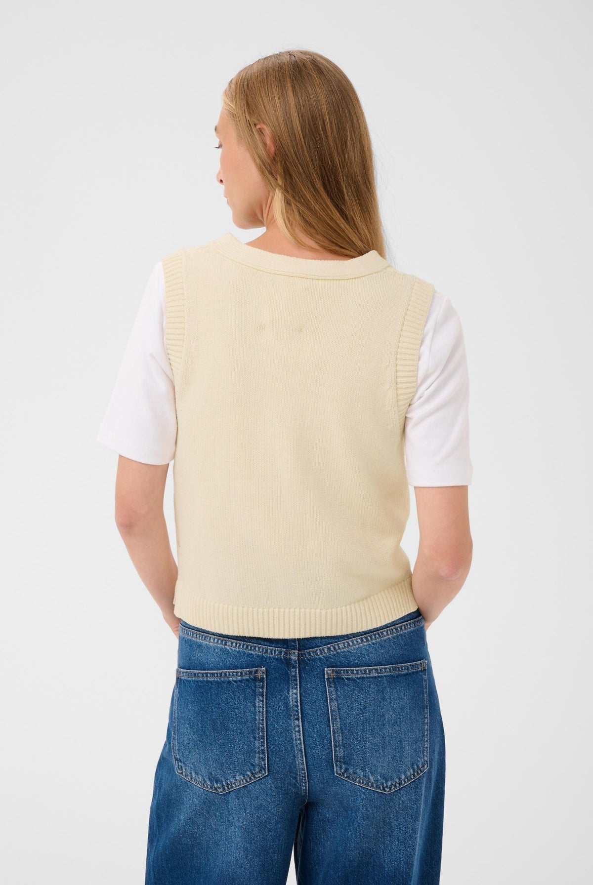 ChristinPW Waistcoat Whitecap Gray - 120304 - 30310791