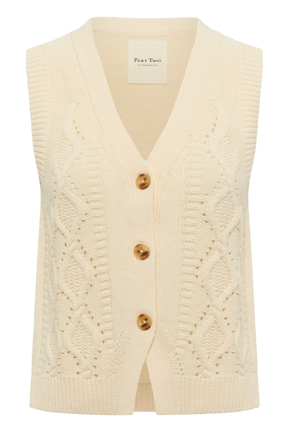 ChristinPW Waistcoat Whitecap Gray - 120304 - 30310791