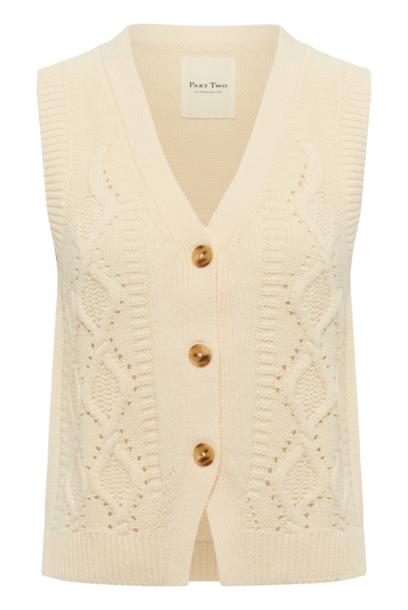 ChristinPW Waistcoat Whitecap Gray - 120304 - 30310791