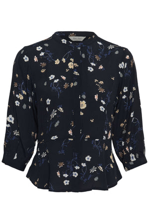 ConstantinaPW Shirt Dark Navy Botanical Flower - 3 - 30310806