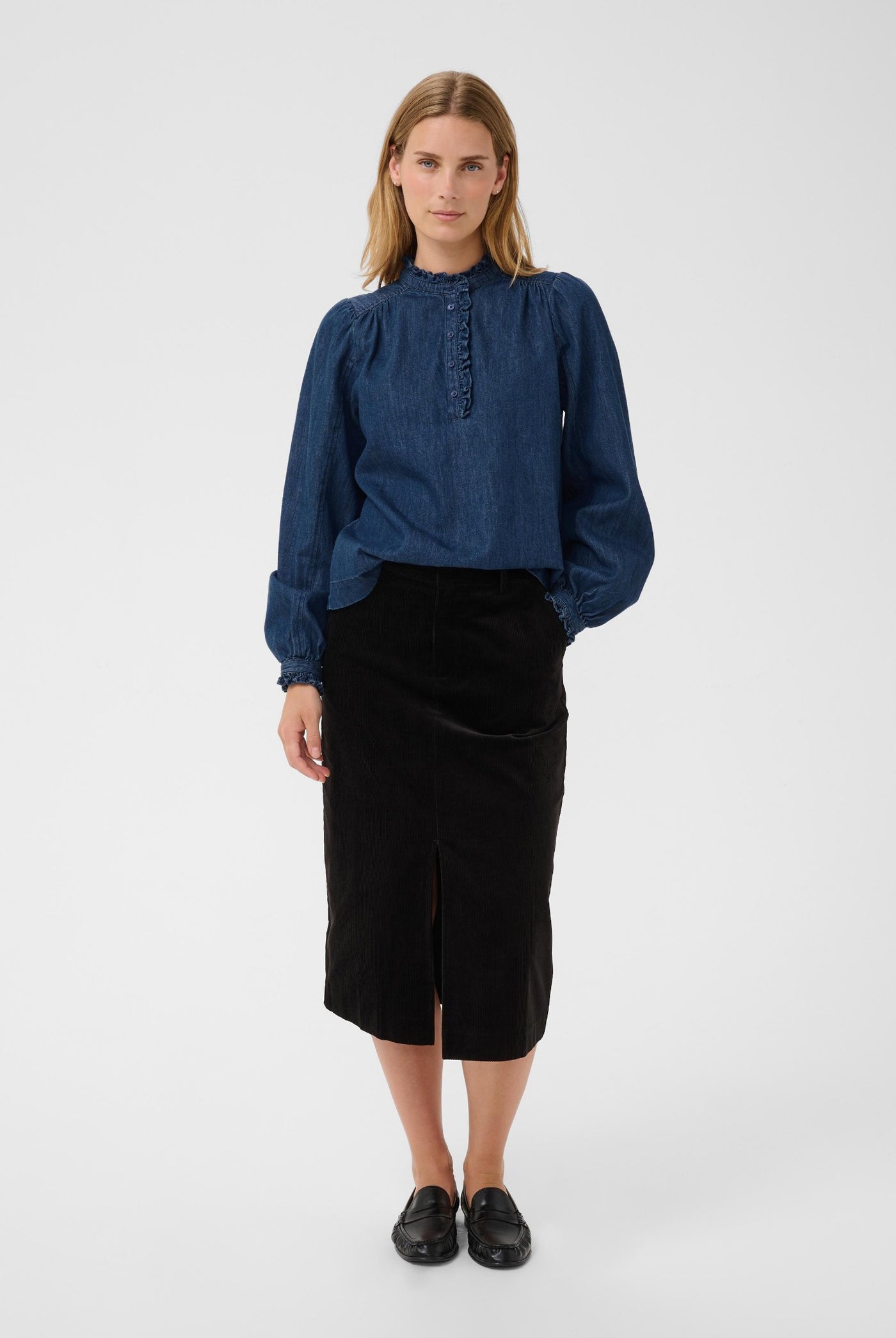 ChristencePW Shirt Medium Dark Blue Denim - 30015 - 30310813
