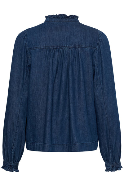 ChristencePW Shirt Medium Dark Blue Denim - 30015 - 30310813 Thumbnail