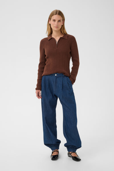 ChrisellePW Pants Medium Dark Blue Denim - 30015 - 30310814 Thumbnail