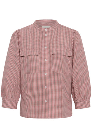 ChinettePW Shirt Brandied Apricot Check - 30551 - 30310819