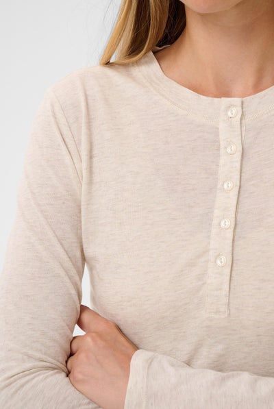 ChattiaPW Tshirt Whitecap Melange - 1203041 - 30310829 Thumbnail