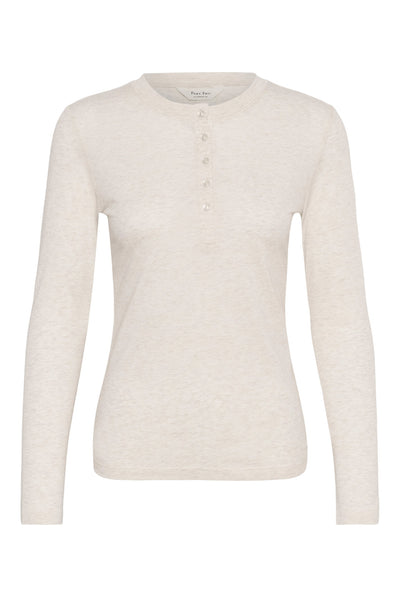ChattiaPW Tshirt Whitecap Melange - 1203041 - 30310829 Thumbnail