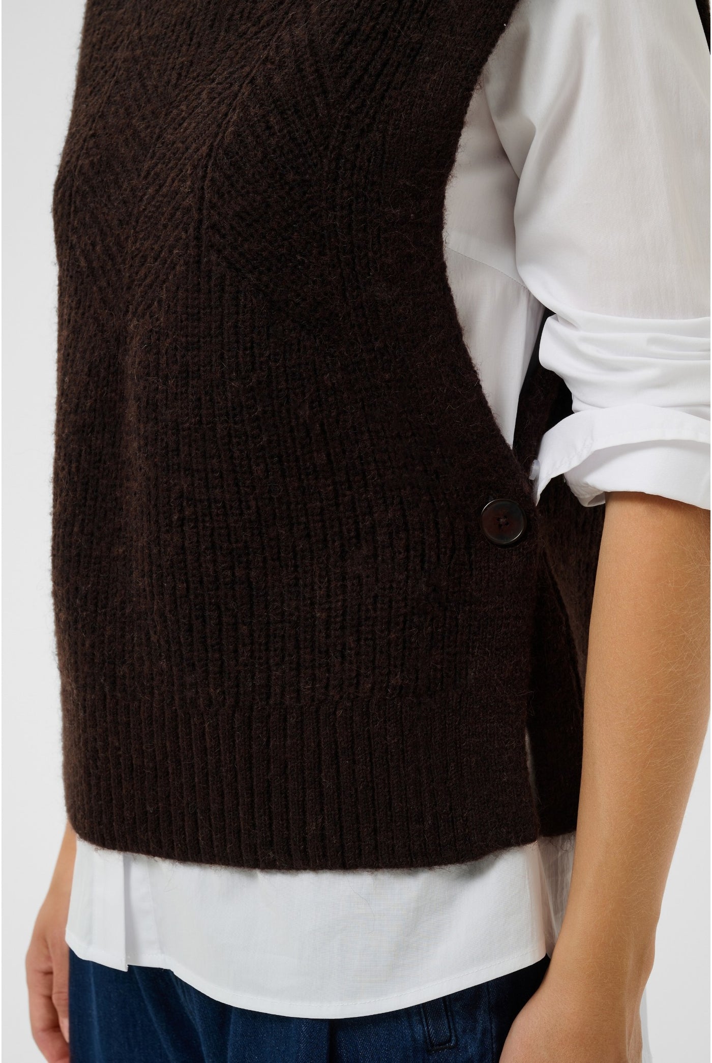 CharlyePW Waistcoat Mole Melange - 1911061 - 30310831