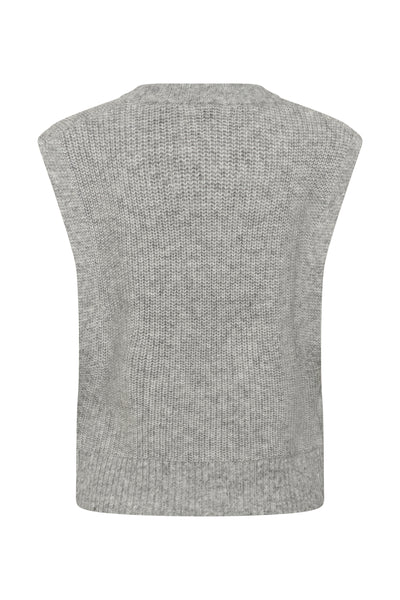 CharlyePW Waistcoat Medium Grey Melange - 1802011 - 30310831 Thumbnail