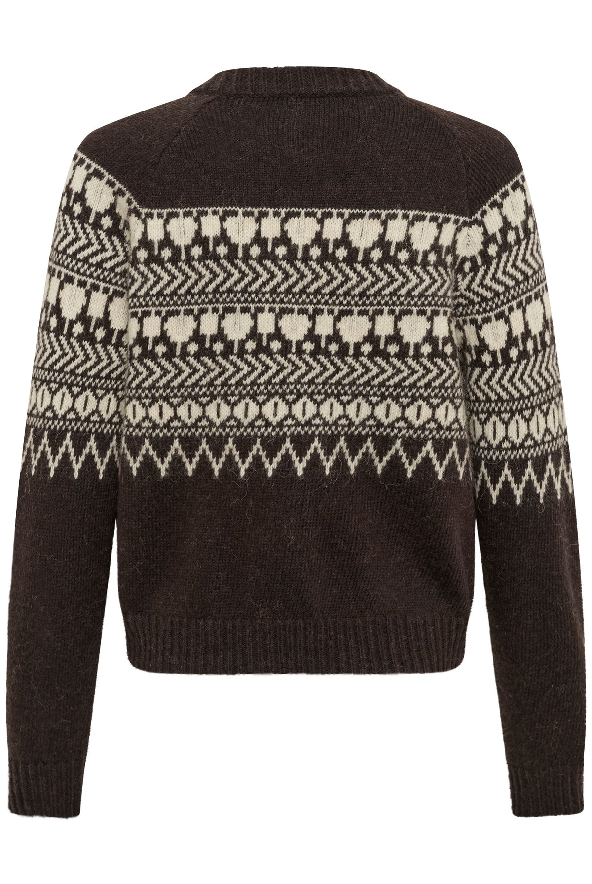 CharmainePW Cardigan Mole/Whitcap Jaquard - 305383 - 30310832