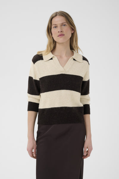CharlottPW Pullover Whitecap Gray/Mol‚ Stripe - 30 - 30310833 Thumbnail